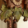 Cuckoo Clock 97/9 hand carved with deer and green leaves - Image 2